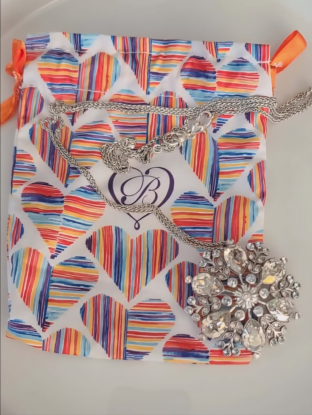 Brighton Winter’s Miracle Crystal Necklace NWT - Picture 2 of 5